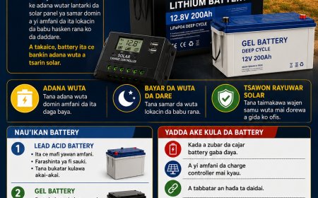 DARASI NA 4: YADDA AKE ZAƁAR BATTERY MAI KYAU DON SOLAR