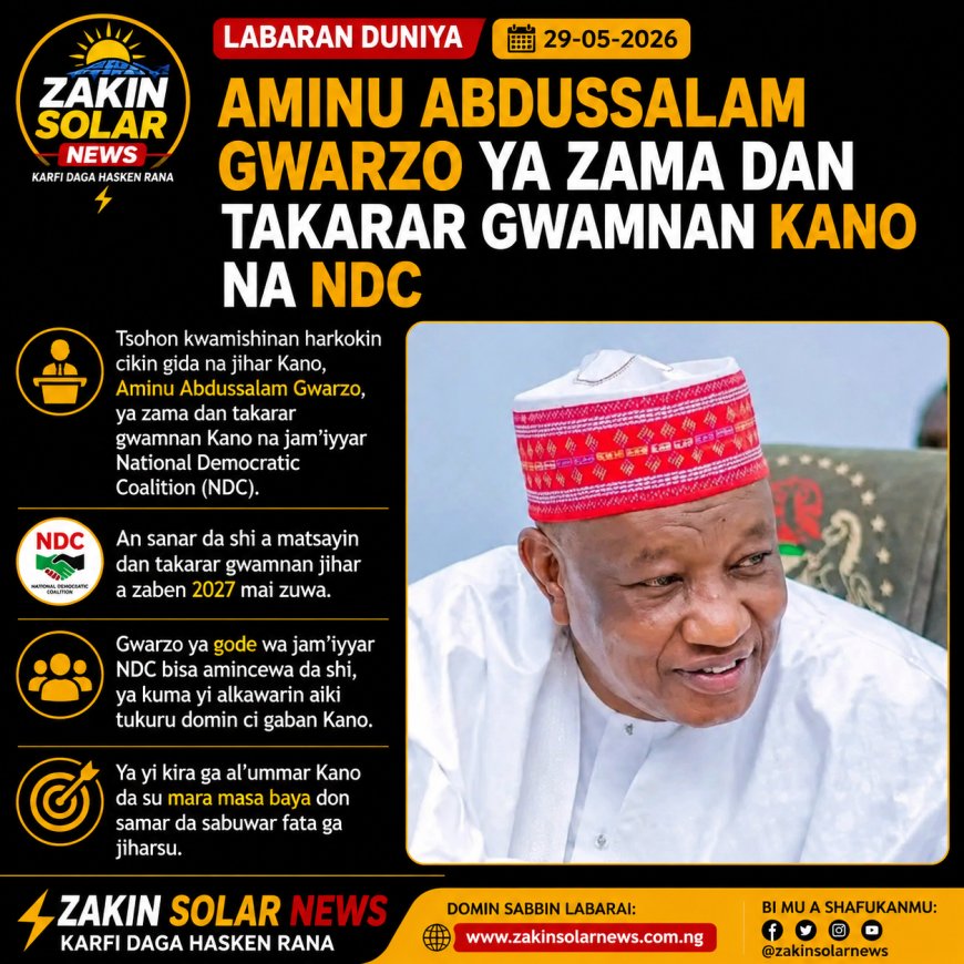 Jagoran tafiyar Kwankwasiyya kuma tsohon gwamnan Kano, Sanata Rabi’u Musa Kwankwaso, ne ya sanar da hakan a daren Juma’a.
