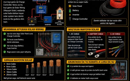 DARASI NA 7: MENENE SOLAR WIRING (WAYOYIN SOLAR) KUMA YADDA AKE HAƊA SU?