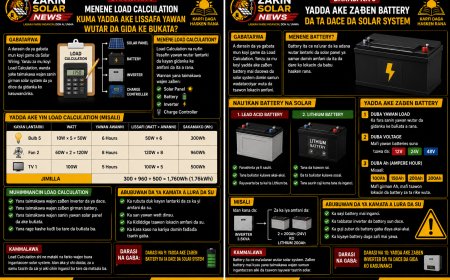 DARASI NA 8: MENENE LOAD CALCULATION KUMA YADDA AKE LISSAFA YAWAN WUTAR DA GIDA KE BUKATA?
