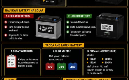 DARASI NA 9: YADDA AKE ZAƁEN BATTERY DA TA DACE DA SOLAR SYSTEM Gabatarwa