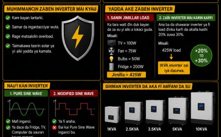 DARASI NA 10: YADDA AKE ZAƁEN INVERTER DA YA DACE DA GIDA KO KASUWANCI
