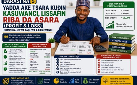 DARASI NA 5: YADDA AKE TSARA KUƊIN KASUWANCI, LISSAFIN RIBA DA ASARA (PROFIT & LOSS) DOMIN KAUCEWA FAƊUWA A KASUWANCI