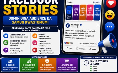 DARASI NA 7: YADDA AKE AMFANI DA FACEBOOK STORIES DOMIN GINA AUDIENCE DA SAMUN KWASTOMOMI