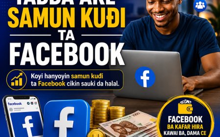 DARASI NA 2: YADDA AKE SAMUN KUƊI TA FACEBOOK CIKIN HANYOYI DABAN-DABAN