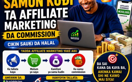 DARASI NA 4: YADDA AKE SAMUN KUƊI TA AFFILIATE MARKETING DA COMMISSION CIKIN SAUƘI