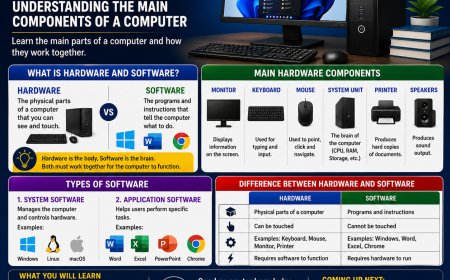 LESSON 2: COMPUTER HARDWARE AND SOFTWARE – UNDERSTANDING THE MAIN COMPONENTS OF A COMPUTER