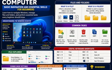LESSON 3: HOW TO USE WINDOWS COMPUTER – BASIC NAVIGATION AND ESSENTIAL SKILLS FOR BEGINNERS