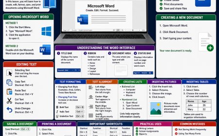 LESSON 4: MICROSOFT WORD – CREATING, EDITING, AND FORMATTING DOCUMENTS LIKE A PROFESSIONAL