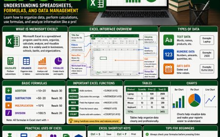 LESSON 5: MICROSOFT EXCEL – UNDERSTANDING SPREADSHEETS, FORMULAS, AND DATA MANAGEMENT