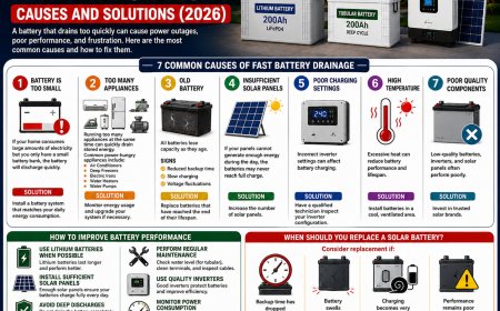 Why Is My Solar Battery Draining Fast? Causes and Solutions (2026)