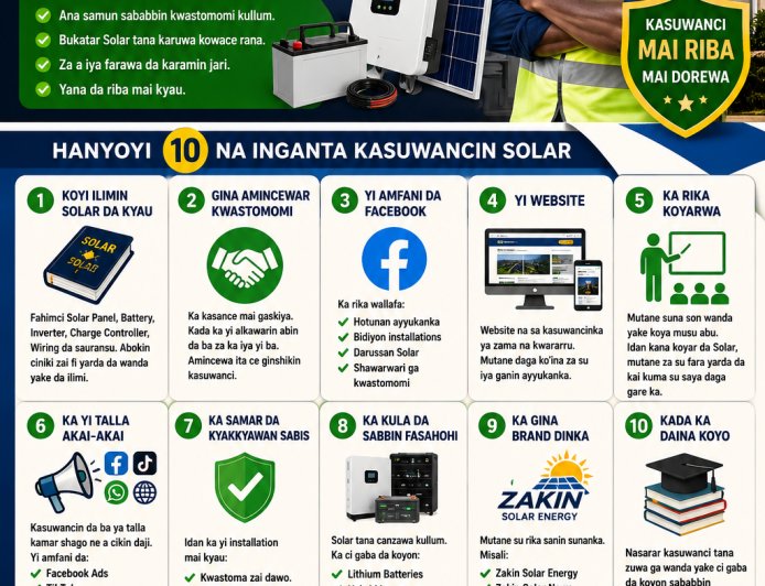 Yadda Zaka Fara Kasuwancin Solar Cikin Nasara a 2026