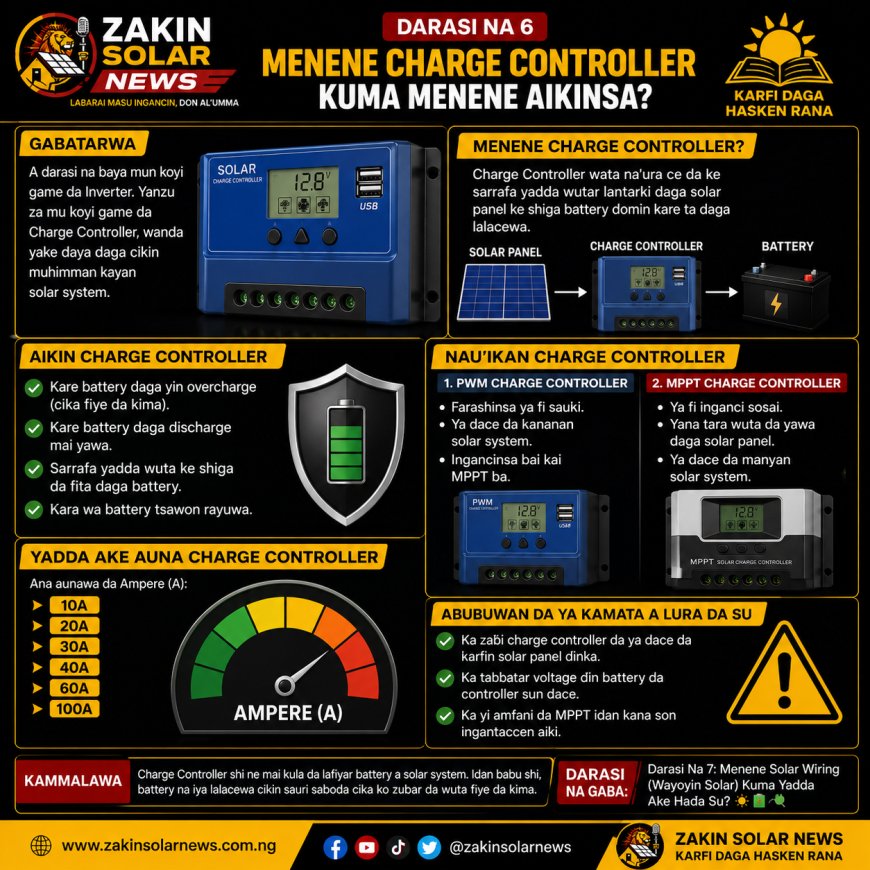 DARASI NA 6: MENENE CHARGE CONTROLLER KUMA MENENE AIKINSA?
