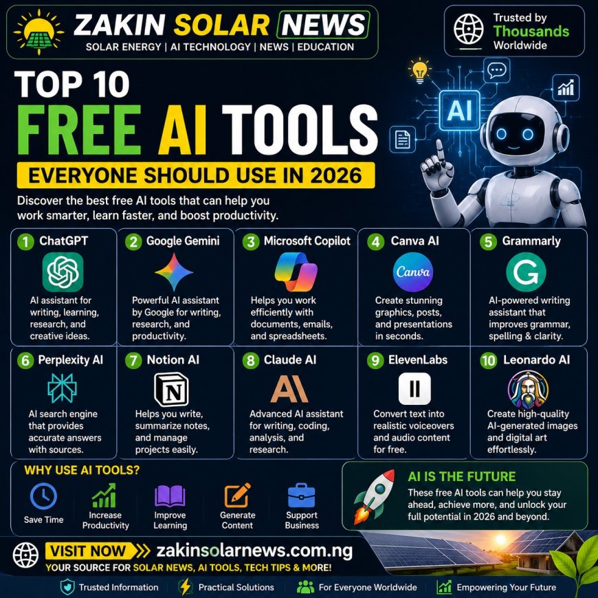 Top 10 Free AI Tools Everyone Should Use in 2026