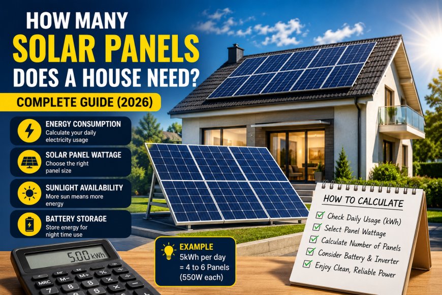 How Many Solar Panels Does a House Need? Complete Guide (2026)