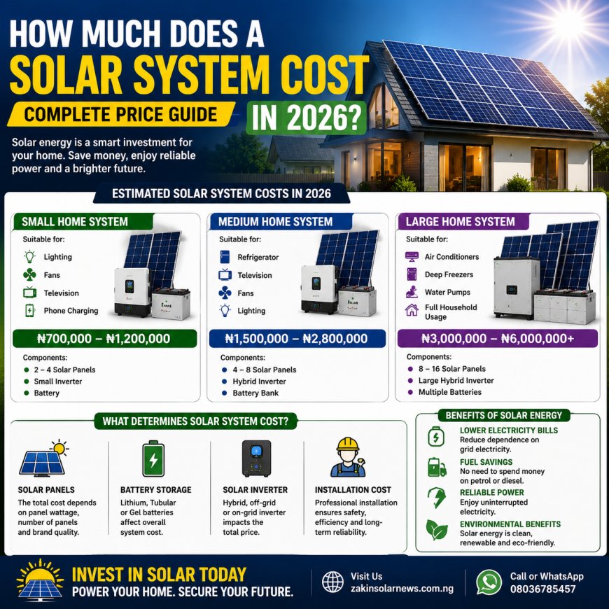 How Much Does a Solar System Cost in 2026? Complete Price Guide