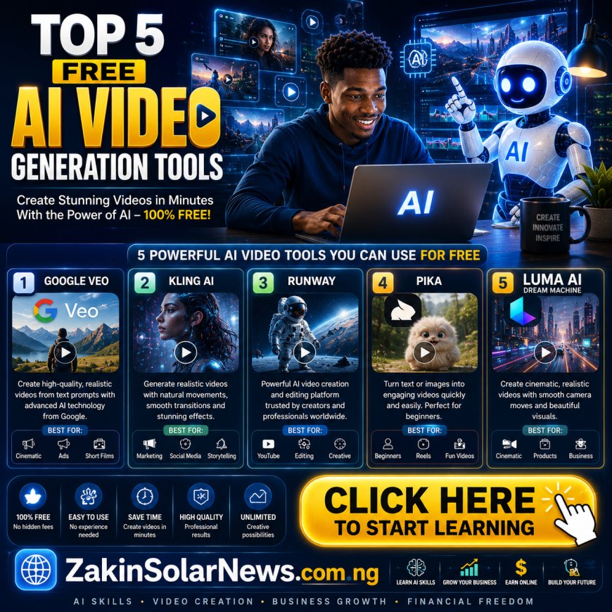 Top 5 AI Video Generation Tools in 2026