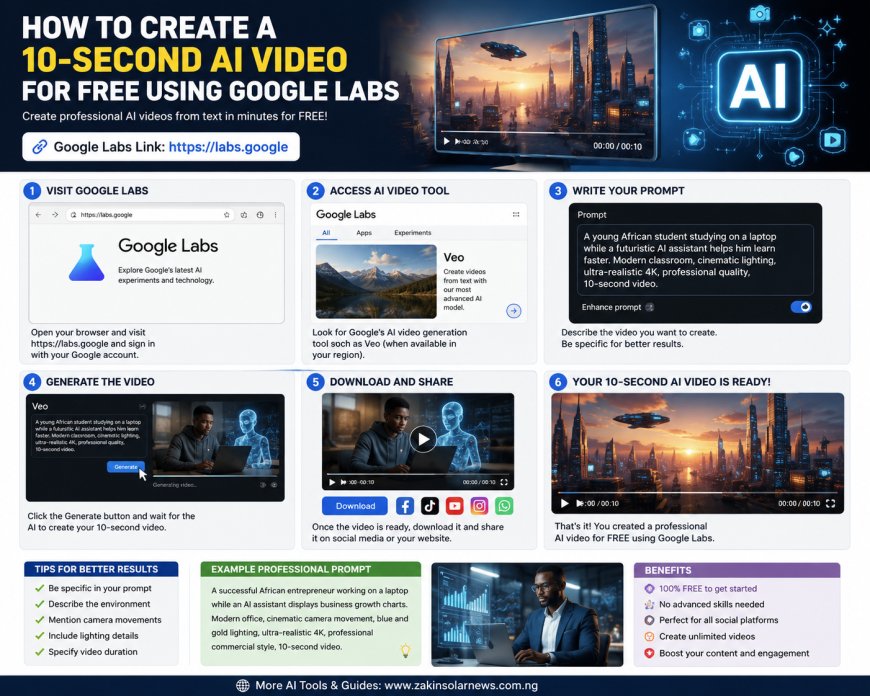 How to Create a 10-Second AI Video for Free Using Google Labs