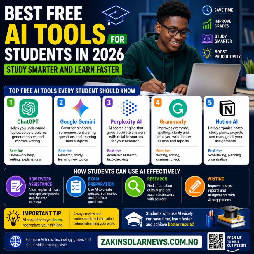Best Free AI Tools for Students in 2026: Study Smarter and Learn Faster